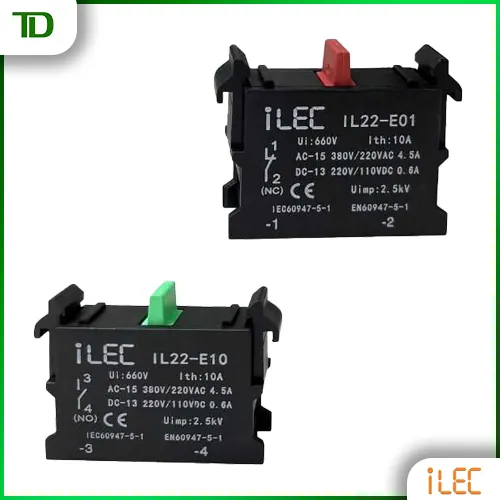 Block tiếp điểm NO NC ILEC có đặc điểm gì?