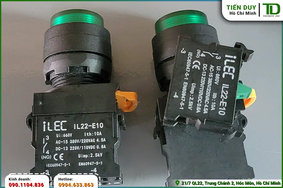 Block tiếp điểm NO NC ILEC có đặc điểm gì? (hình 3)
