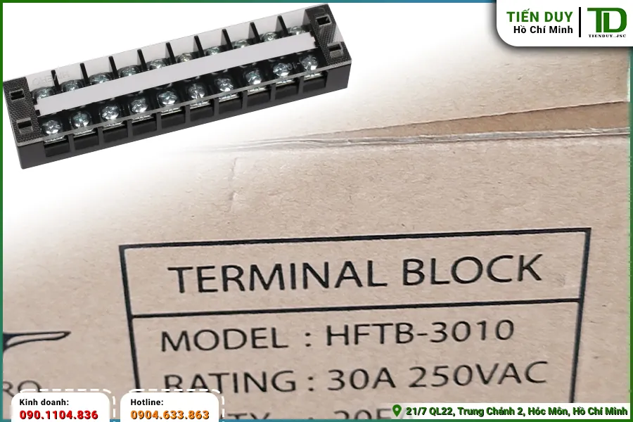 Cầu đấu khối 30A Hivero thường được dùng cho những loại tủ điện nào? (hình 2)