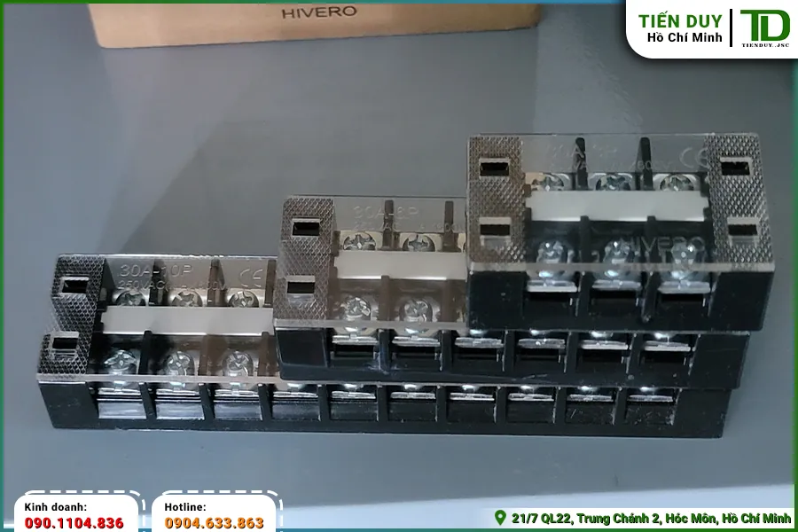 Cầu đấu khối 30A Hivero thường được dùng cho những loại tủ điện nào? (hình 4)