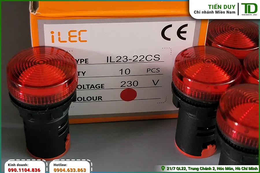 Đặc điểm kỹ thuật của đèn báo pha điện áp 220V ILEC (hình 5)