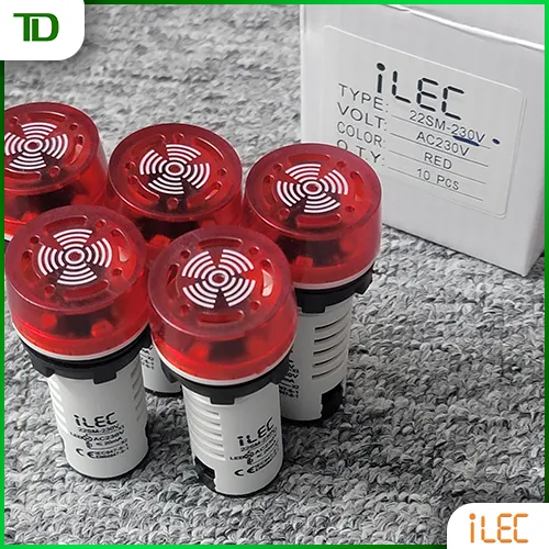 Dòng sản phẩm đèn báo có còi ILEC có đặc điểm gì?