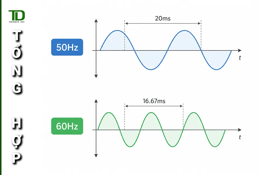 Tần suất điện là gì? 50Hz, 60Hz khác nhau gì? (hình 3)