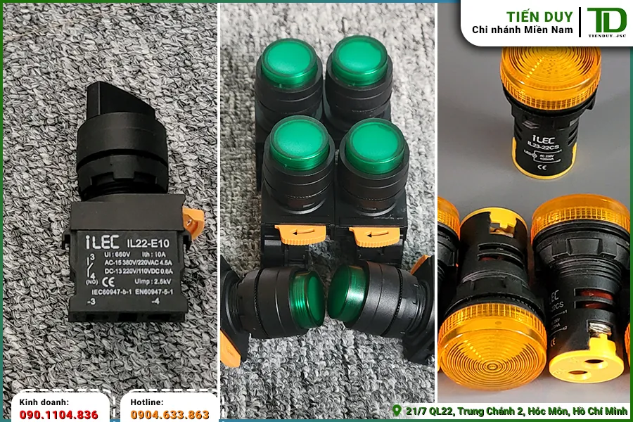 Tổng quan về các vật tư đóng cắt mặt tủ điện ILEC (hình 1)