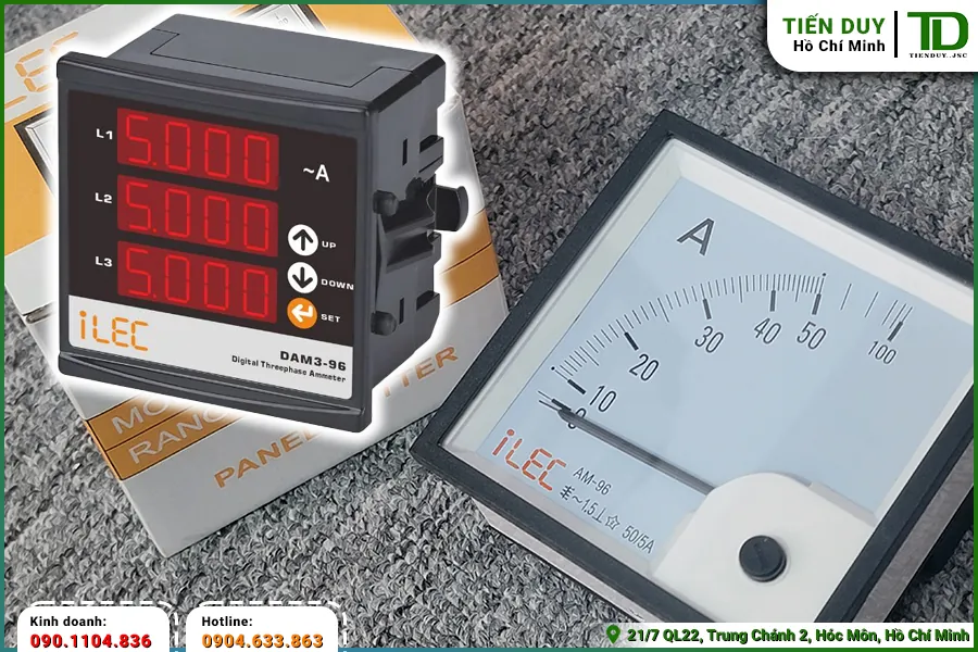 Ứng dụng của đồng Hồ Ampe ILEC trong tủ điện công nghiệp (hình 1)