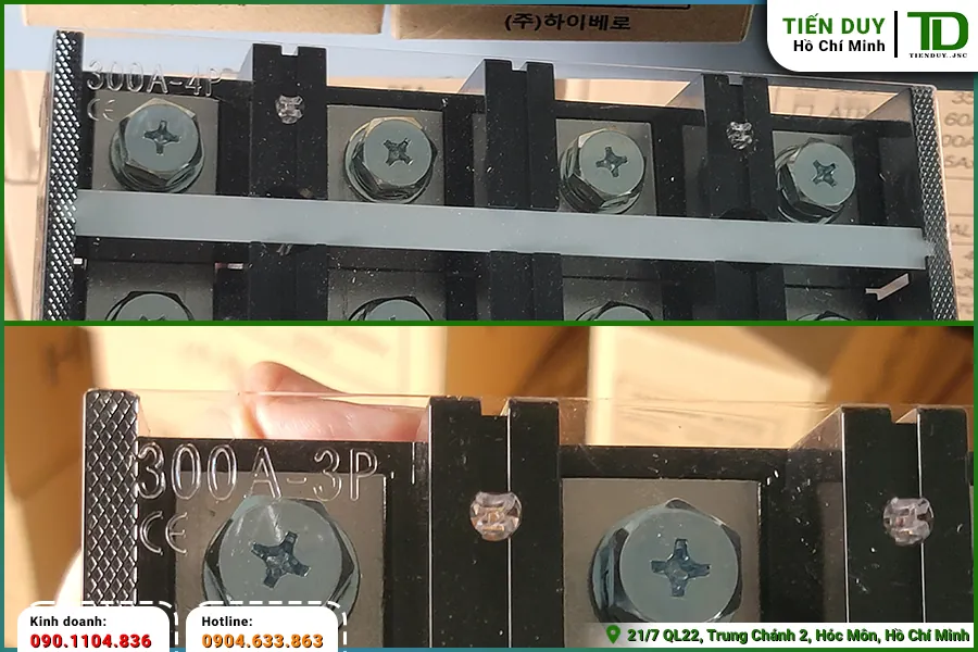 Nhóm sản phẩm cầu đấu tủ phân phối hệ thống điện 3 pha (hình 2)