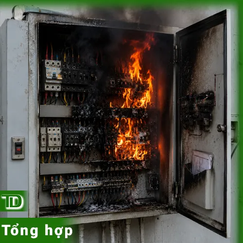 Sự cố chập cháy tủ điện công nghiệp: Những nguyên nhân phổ biến và cách phòng ngừa từ gốc