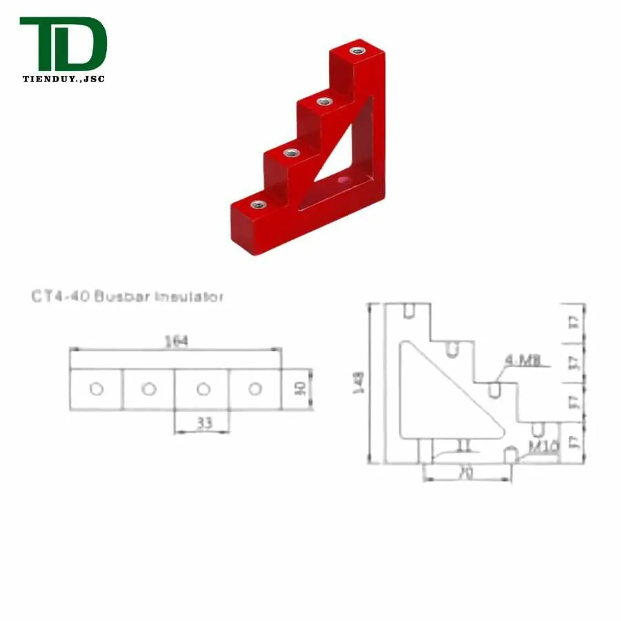 CT4-40 Sứ đỡ thanh cái CHAER BMC dùng trong tủ điện | Tiến Duy Miền Nam