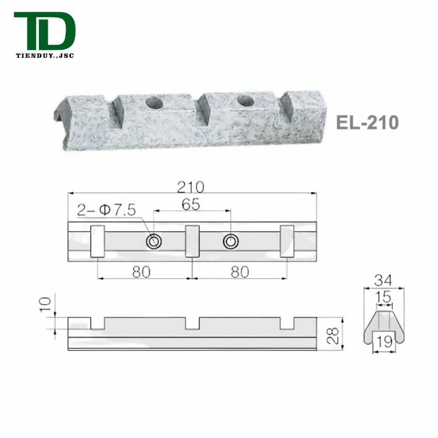 EL-210 Sứ đỡ thanh cái BMC dùng trong tủ điện | Tiến Duy Miền Nam