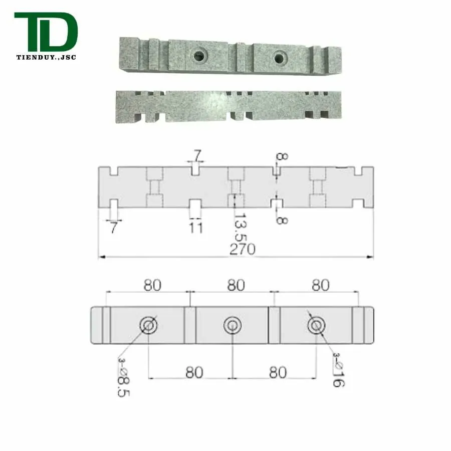 EL-270-4 Sứ đỡ thanh cái BMC 4 vị trí đỡ dùng trong tủ điện | Tiến Duy Miền Nam