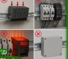 Các trường hợp không nên dùng thanh din rail trong hệ thống điện Các trường hợp không nên dùng thanh din rail trong hệ thống điện