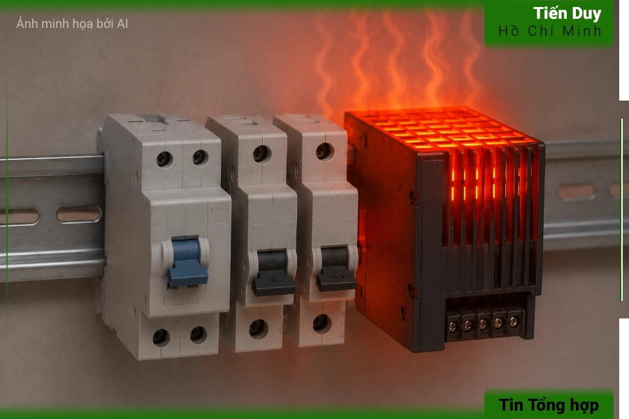 Các trường hợp không nên dùng thanh din rail trong hệ thống điện 3 Trường hợp không nên dùng thanh din rail: thiết bị tỏa nhiệt lượng quá cao