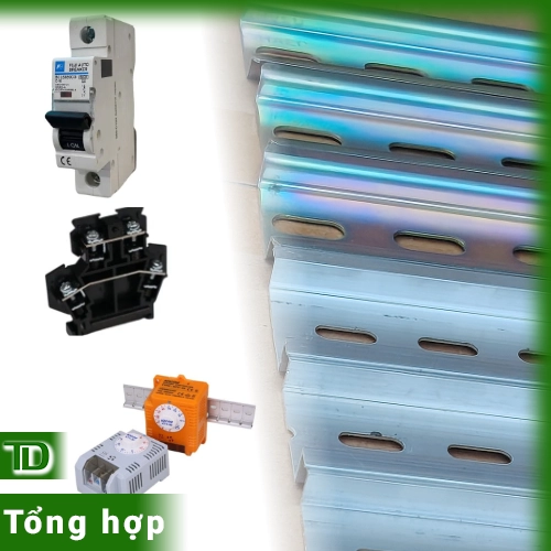 Những nhóm phụ kiện tủ điện nào có thể dùng thanh din rail?