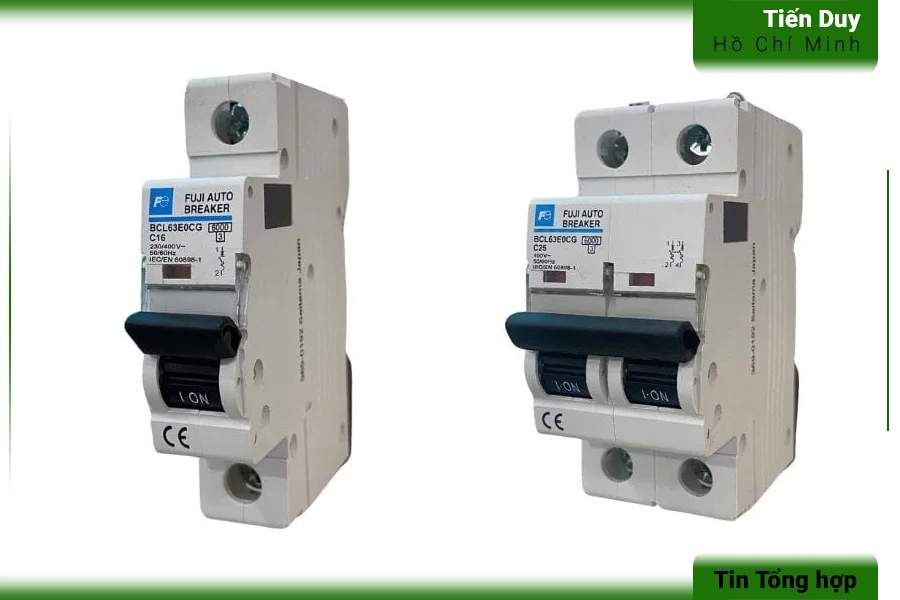 Nhóm thiết bị đóng cắt và bảo vệ an toàn dùng thanh din rail