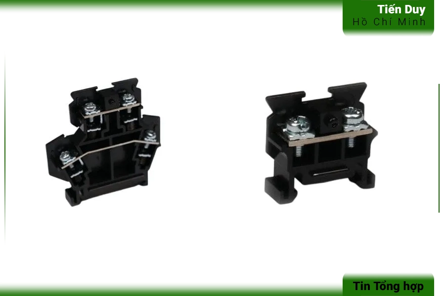 Nhóm phụ kiện đấu nối và phân phối nguồn dùng thanh din rail