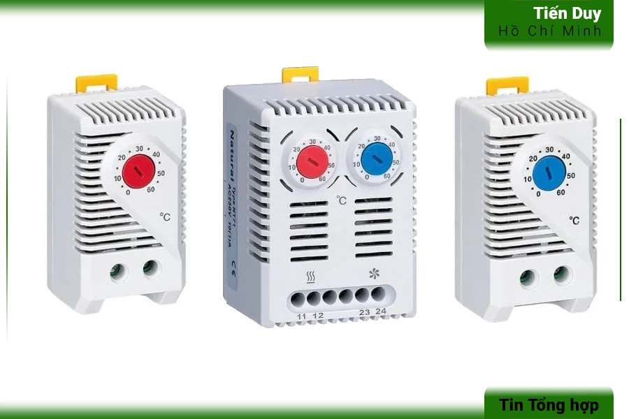 Nhóm phụ kiện quản lý nhiệt độ và tiện ích bổ sung dùng thanh din rail