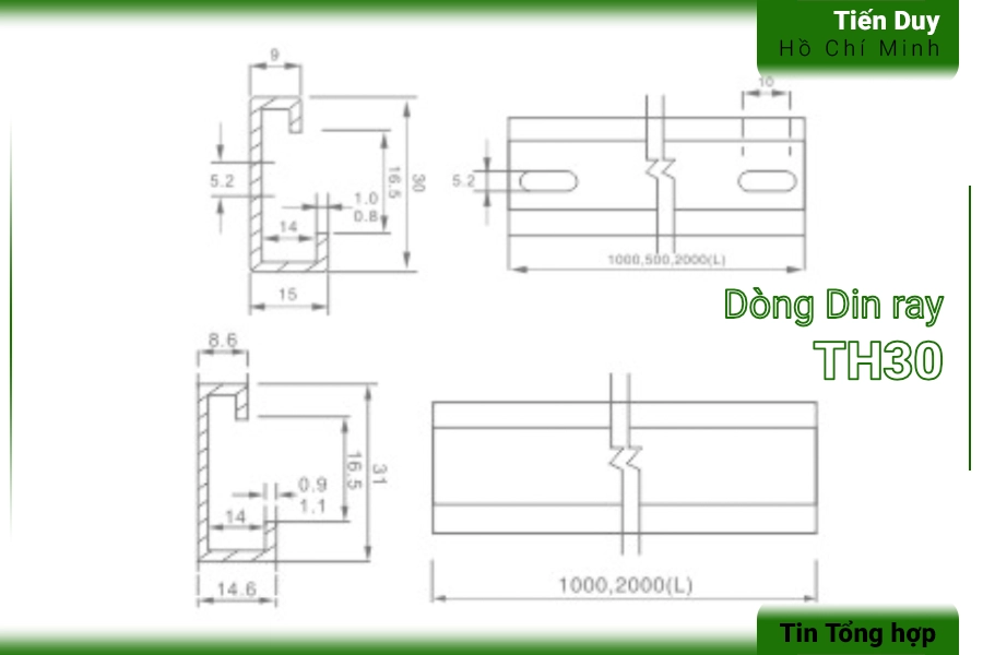 Ứng dụng thanh Din rail theo từng nhóm kích thước 5 Ứng dụng thanh Din rail ở các nhóm kích thước đặc thù